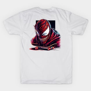 Unleash the Edge: Captivating Anti-Hero Skateboard Art Prints for a Modern and Rebellious Ride! T-Shirt